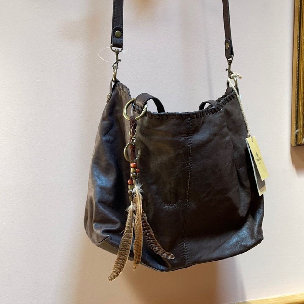 Patricia Nash Boho Bag with Feathers
